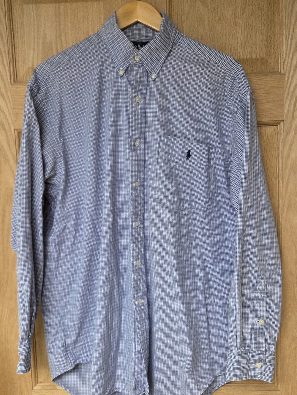 Polo by Ralph Lauren Blue Plaid Medium Button-Down Shirt